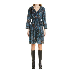 Max Mara Fiorito Floral Cotton Mini Dress Size 8 ** no belt